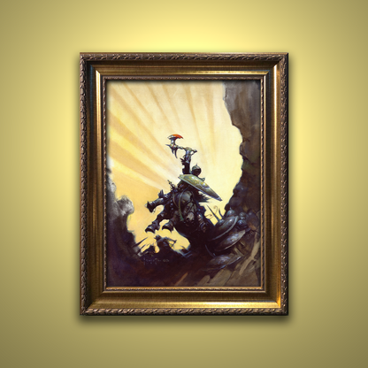 Frank Frazetta’s “Eternal Champion” artwork from the Frazetta Art Museum&