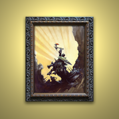 Frank Frazetta’s “Eternal Champion” artwork from the Frazetta Art Museum&
