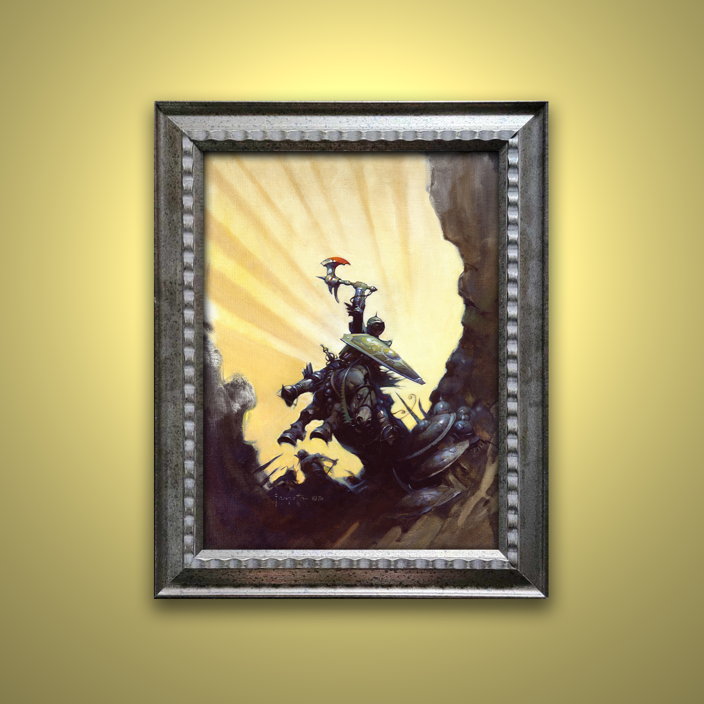 Frank Frazetta’s “Eternal Champion” artwork from the Frazetta Art Museum&