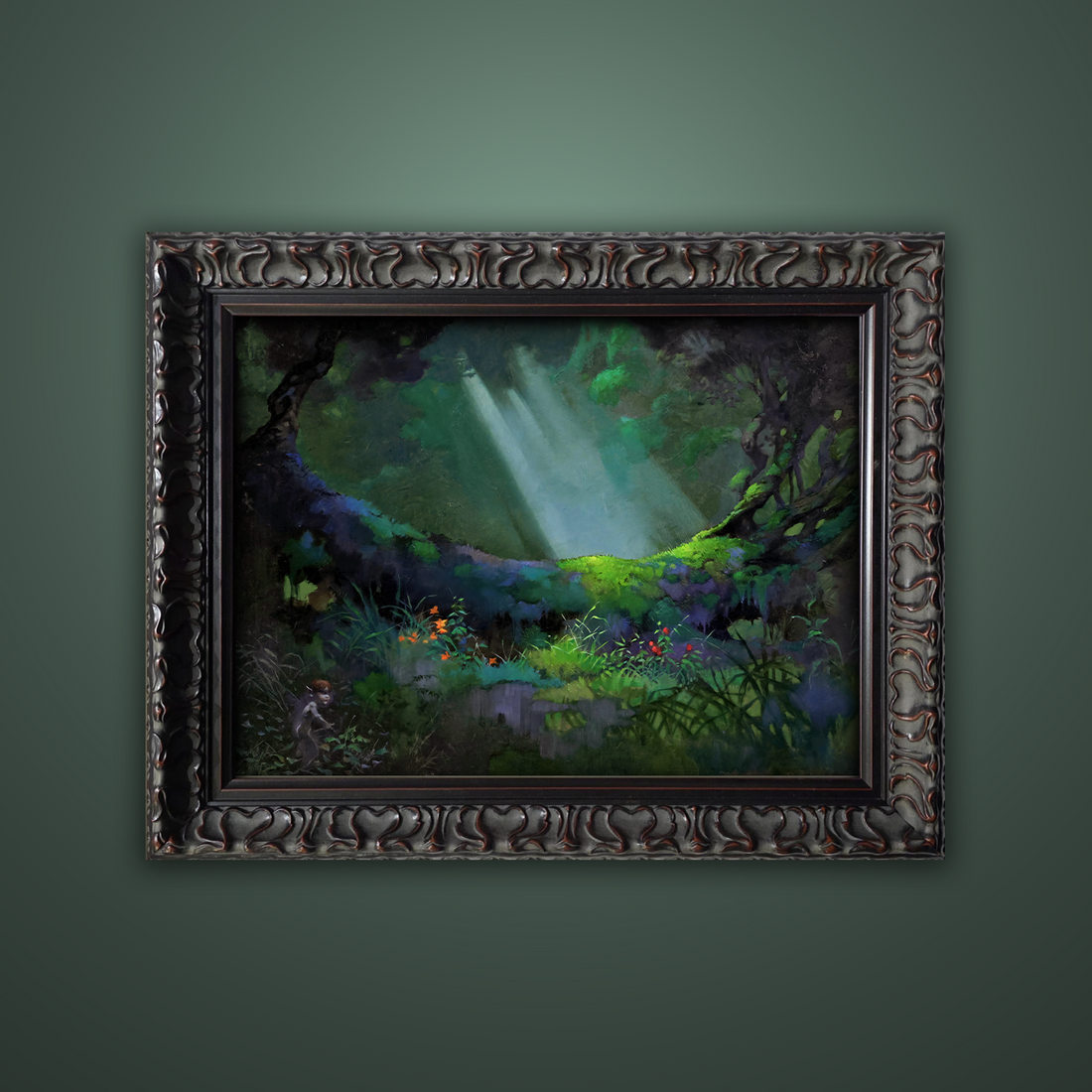 Frank Frazetta’s “Glade of the Pixies” artwork from the Frazetta Art Museum&