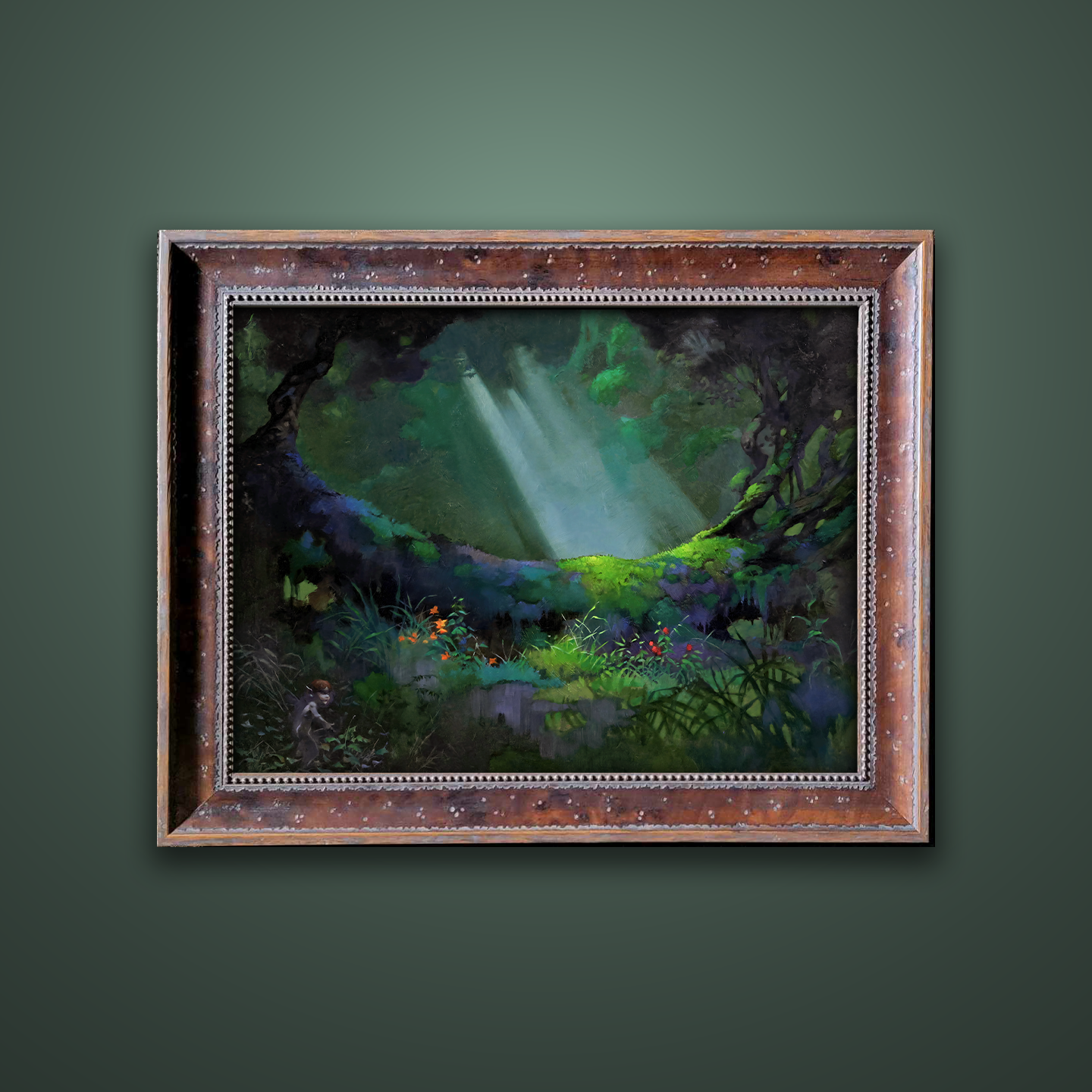 Frank Frazetta’s “Glade of the Pixies” artwork from the Frazetta Art Museum&