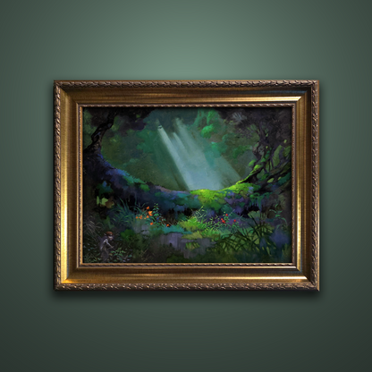 Frank Frazetta’s “Glade of the Pixies” artwork from the Frazetta Art Museum&