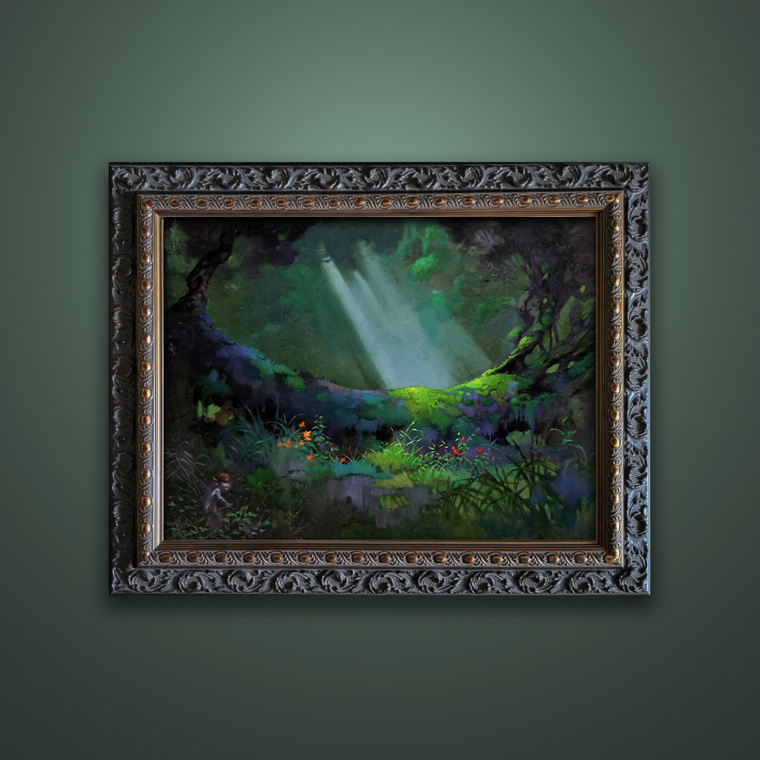 Frank Frazetta’s “Glade of the Pixies” artwork from the Frazetta Art Museum&