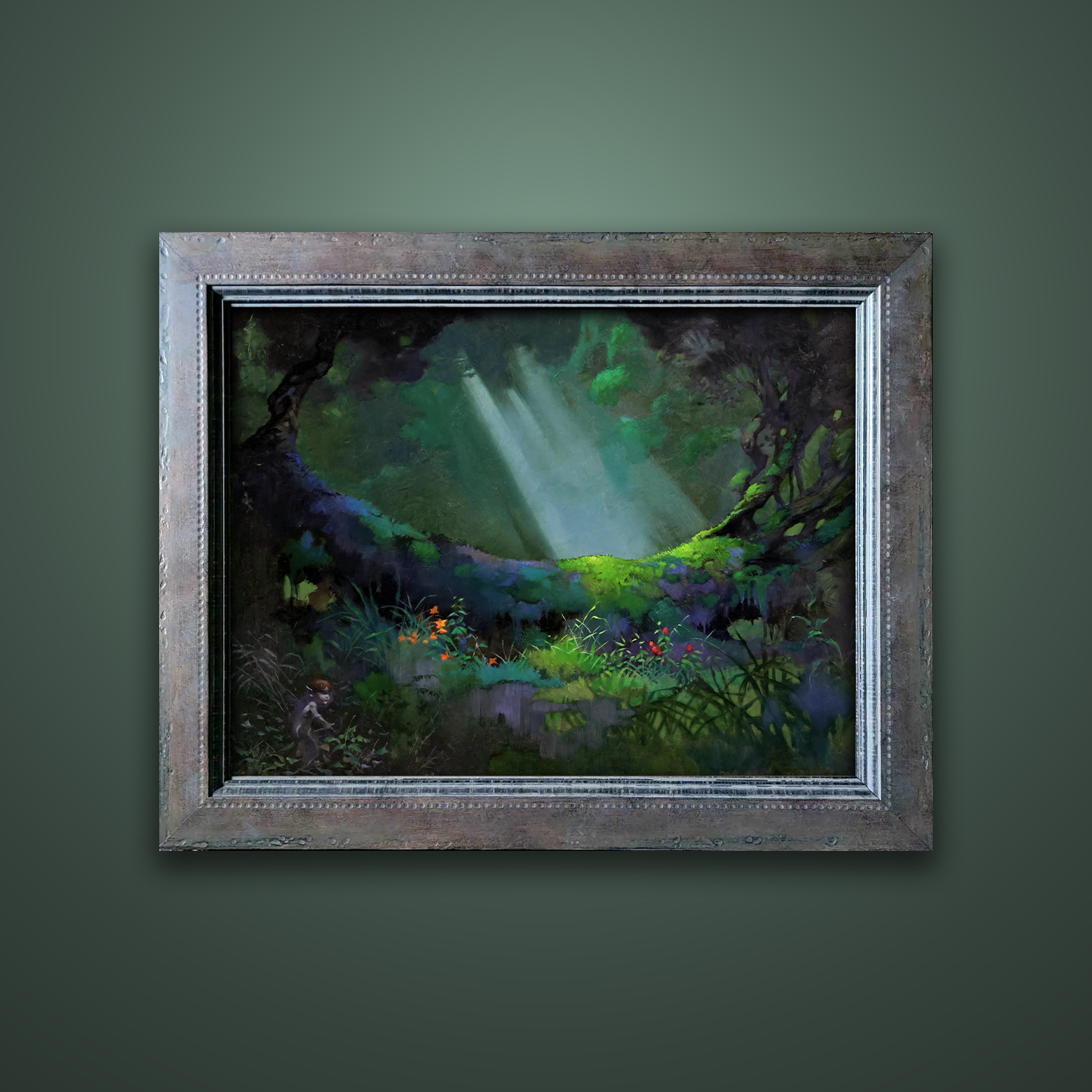Frank Frazetta’s “Glade of the Pixies” artwork from the Frazetta Art Museum&