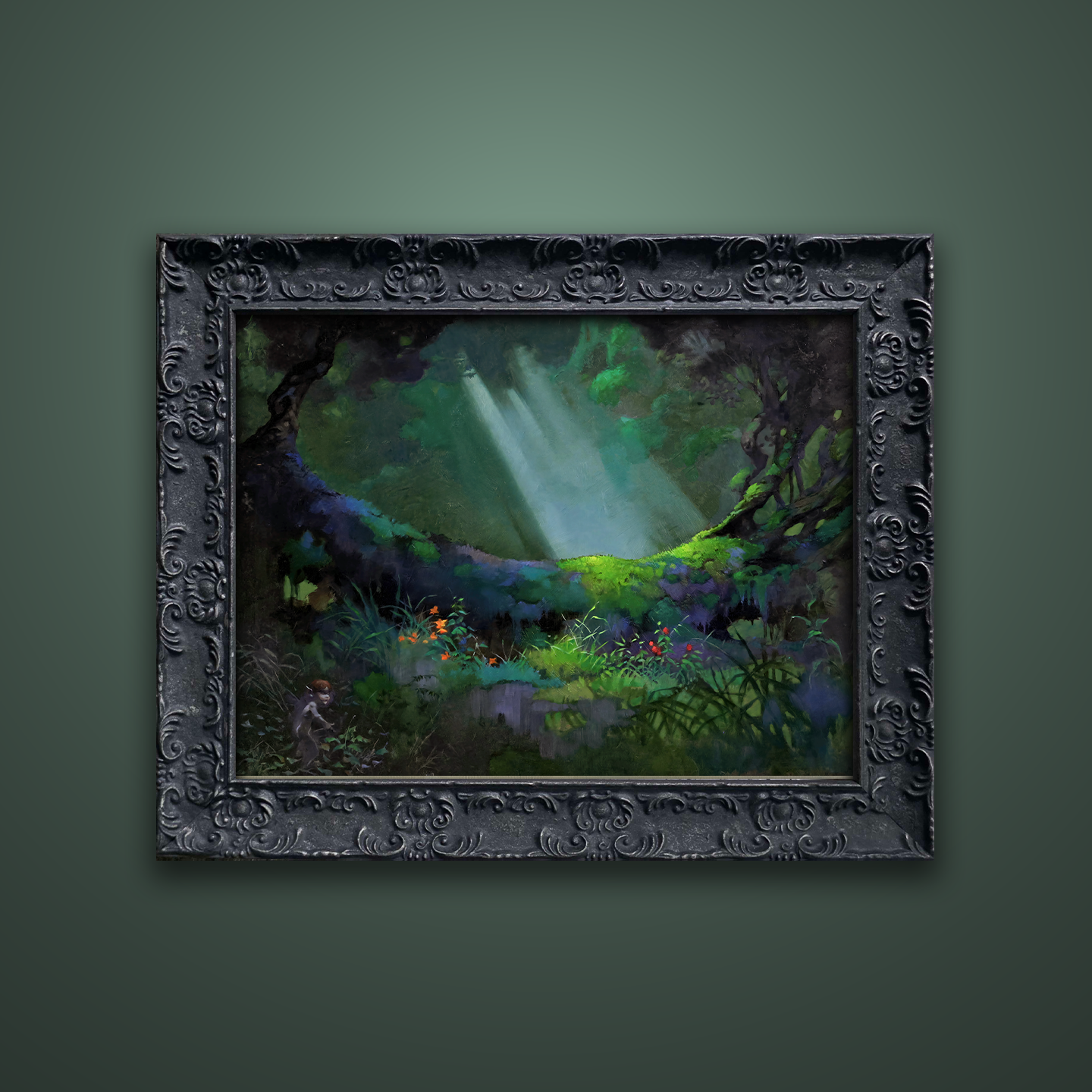 Frank Frazetta’s “Glade of the Pixies” artwork from the Frazetta Art Museum&