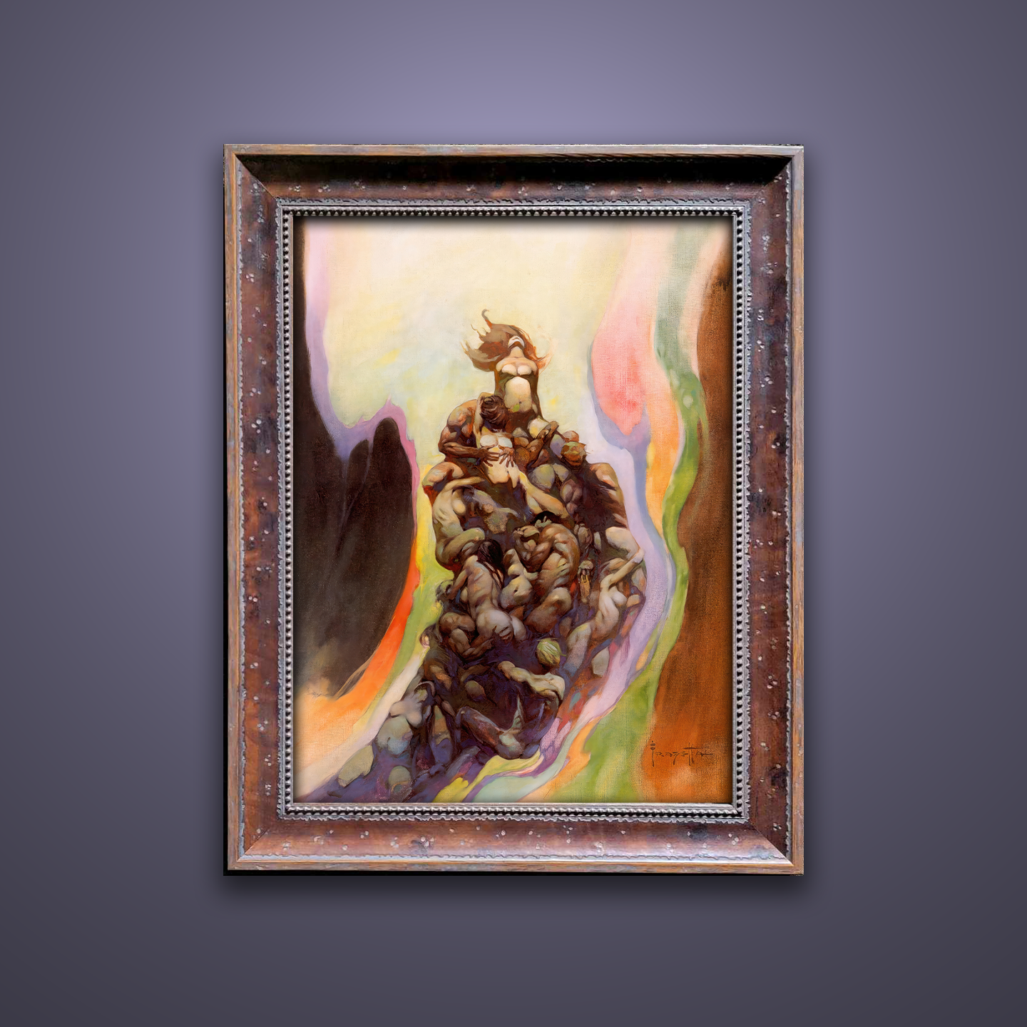 Frank Frazetta’s “Godmakers” artwork from the Frazetta Art Museum&