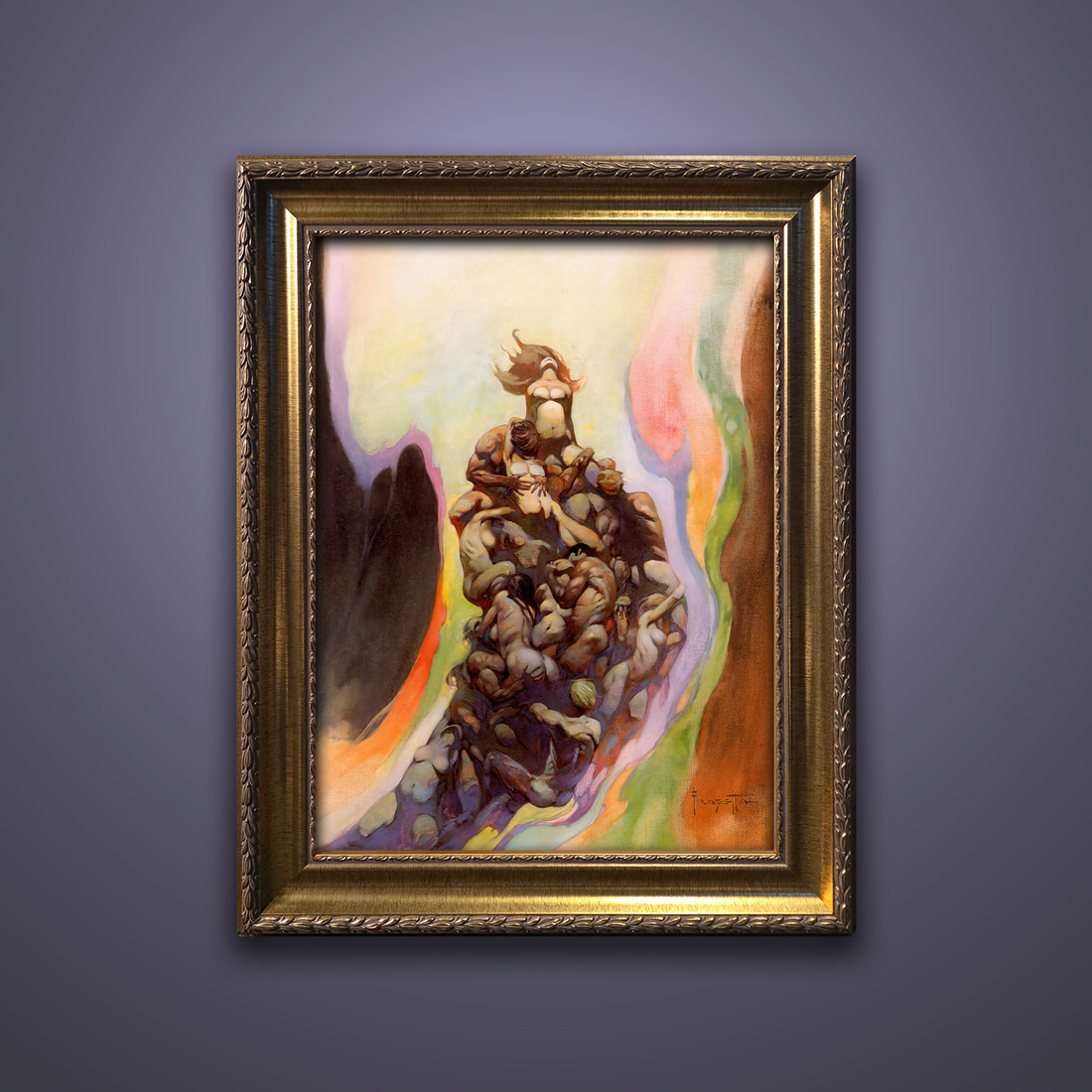 Frank Frazetta’s “Godmakers” artwork from the Frazetta Art Museum&