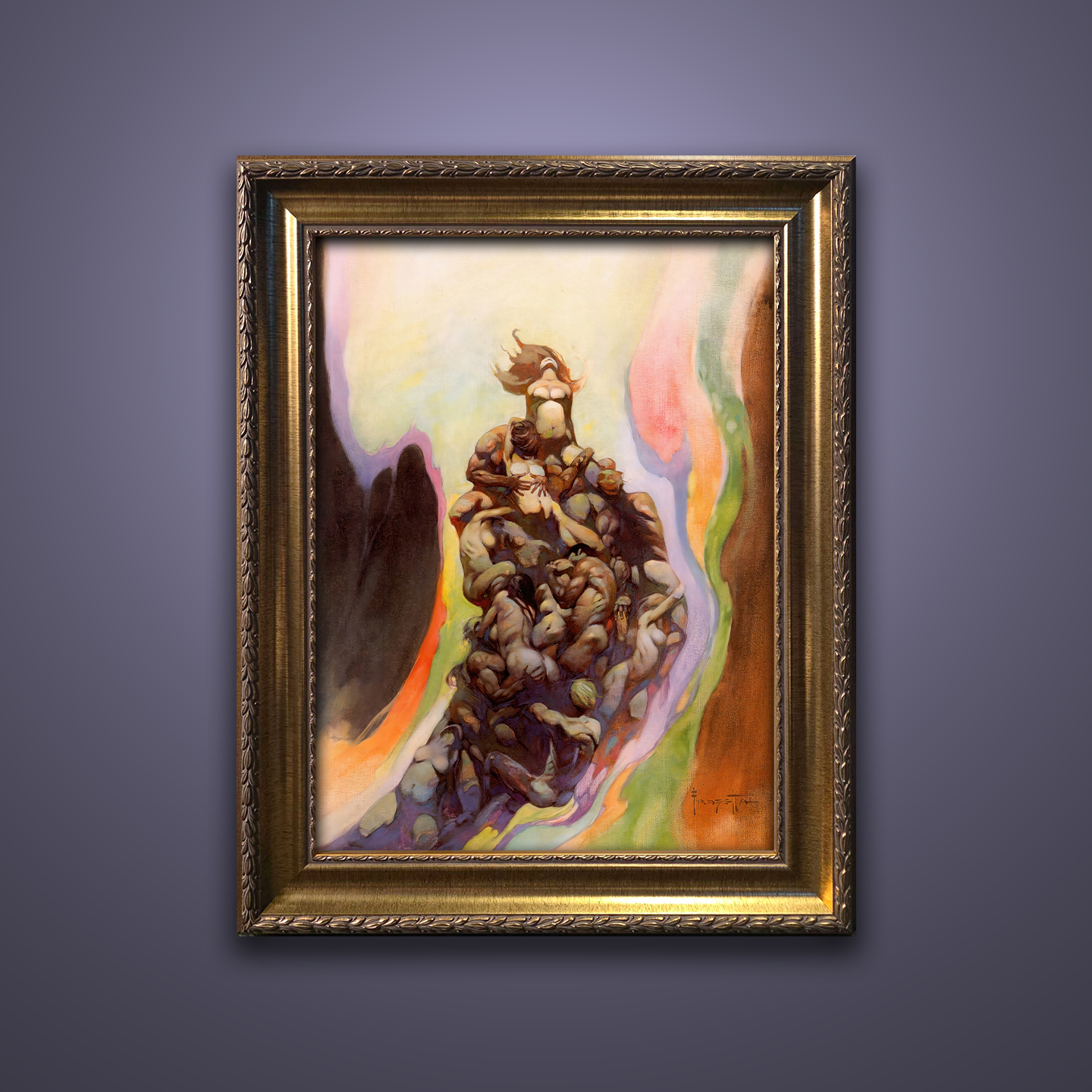 Frank Frazetta’s “Godmakers” artwork from the Frazetta Art Museum&