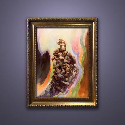 Frank Frazetta’s “Godmakers” artwork from the Frazetta Art Museum&
