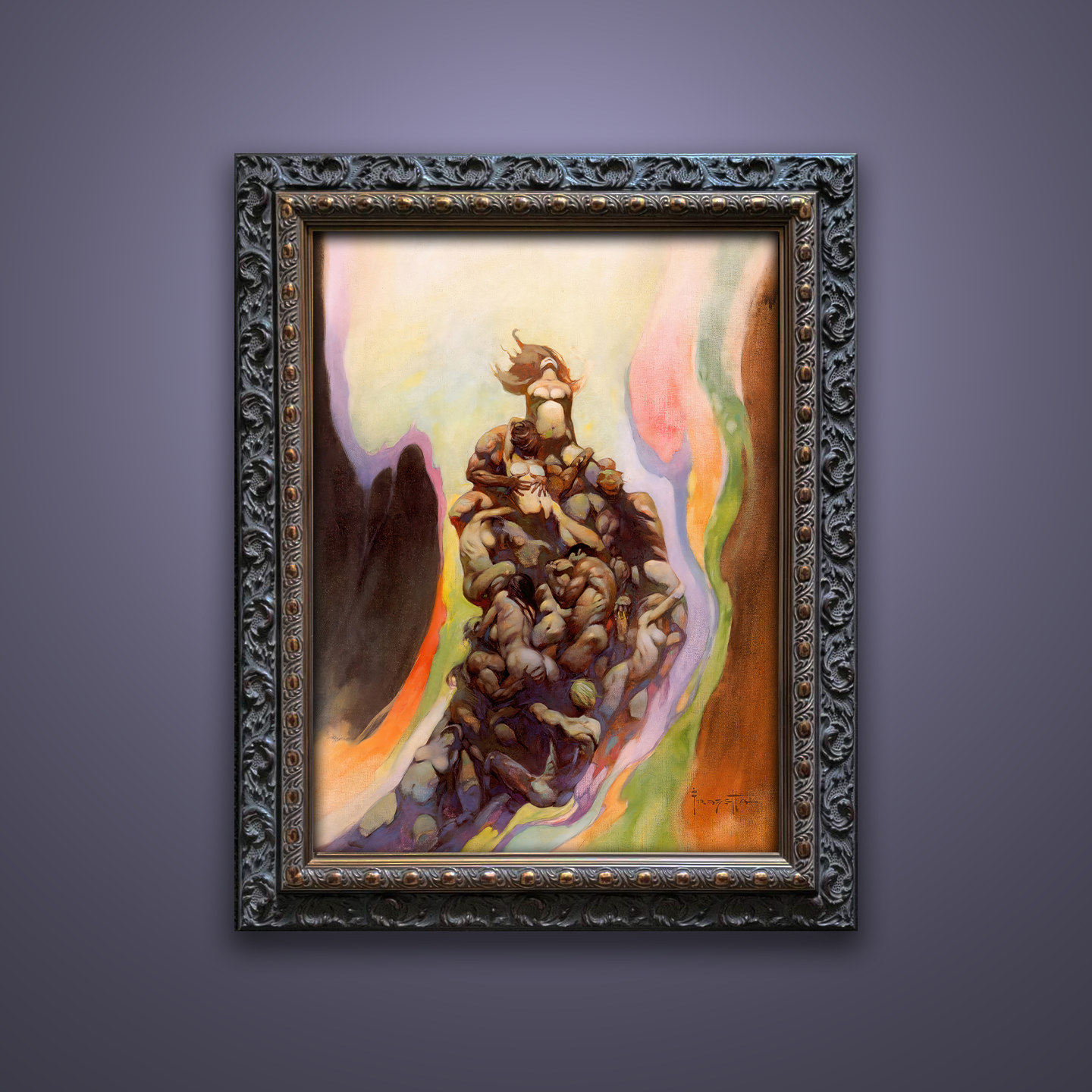 Frank Frazetta’s “Godmakers” artwork from the Frazetta Art Museum&