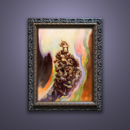 Frank Frazetta’s “Godmakers” artwork from the Frazetta Art Museum&
