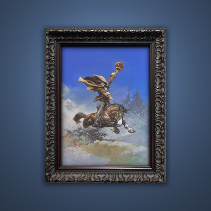 Frank Frazetta’s “Headless Horseman” artwork from the Frazetta Art Museum&