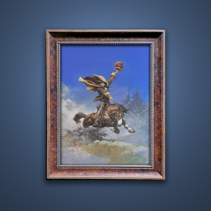 Frank Frazetta’s “Headless Horseman” artwork from the Frazetta Art Museum&