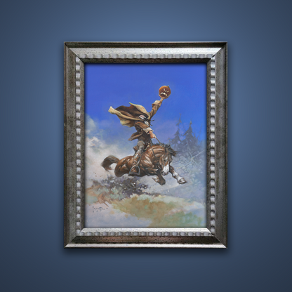Frank Frazetta’s “Headless Horseman” artwork from the Frazetta Art Museum&