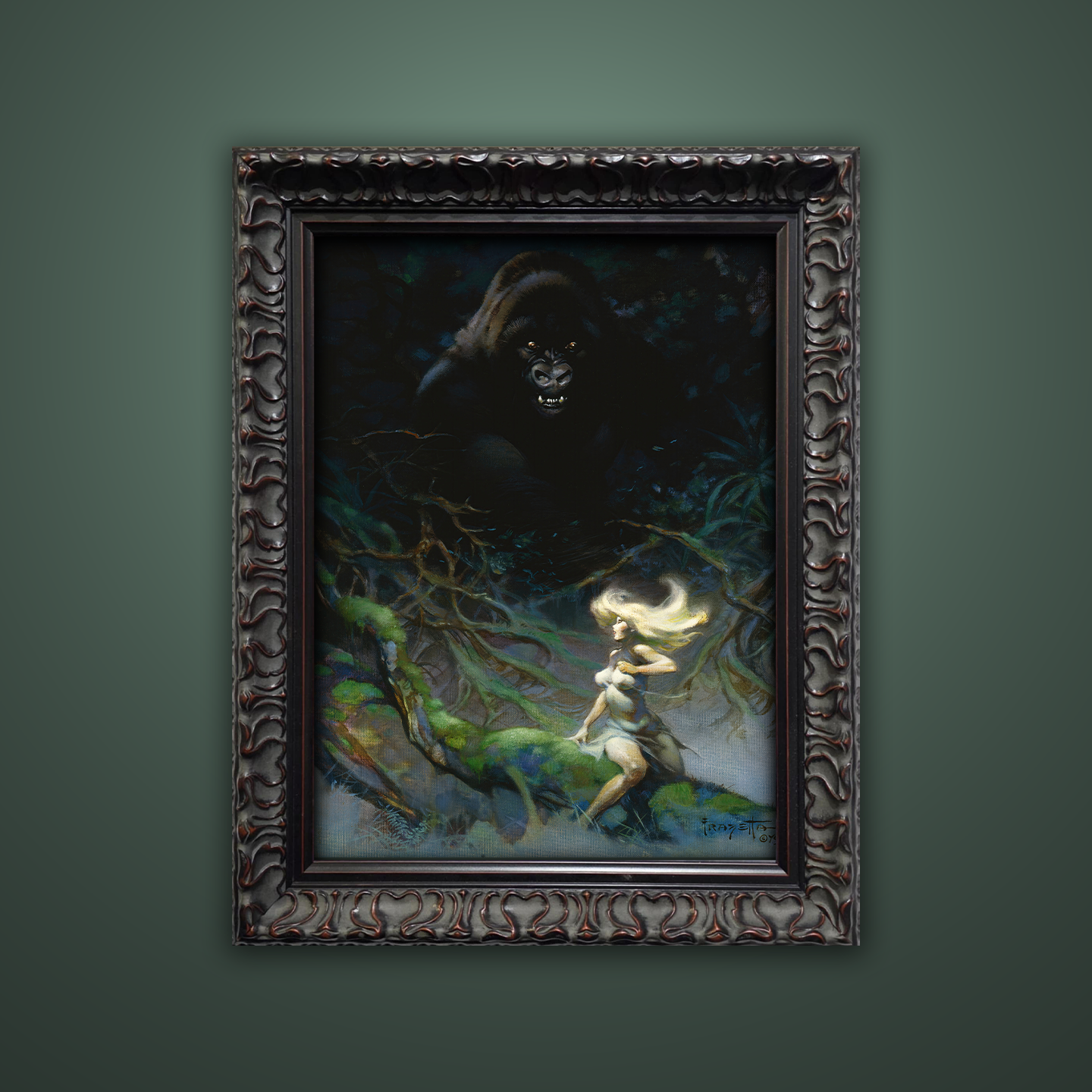 Frank Frazetta’s “King Kong” artwork from the Frazetta Art Museum&