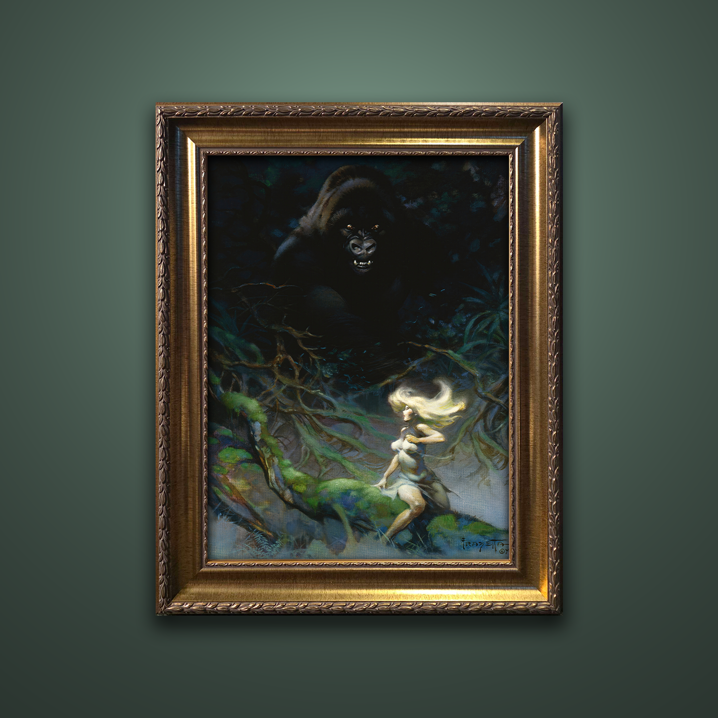 Frank Frazetta’s “King Kong” artwork from the Frazetta Art Museum&