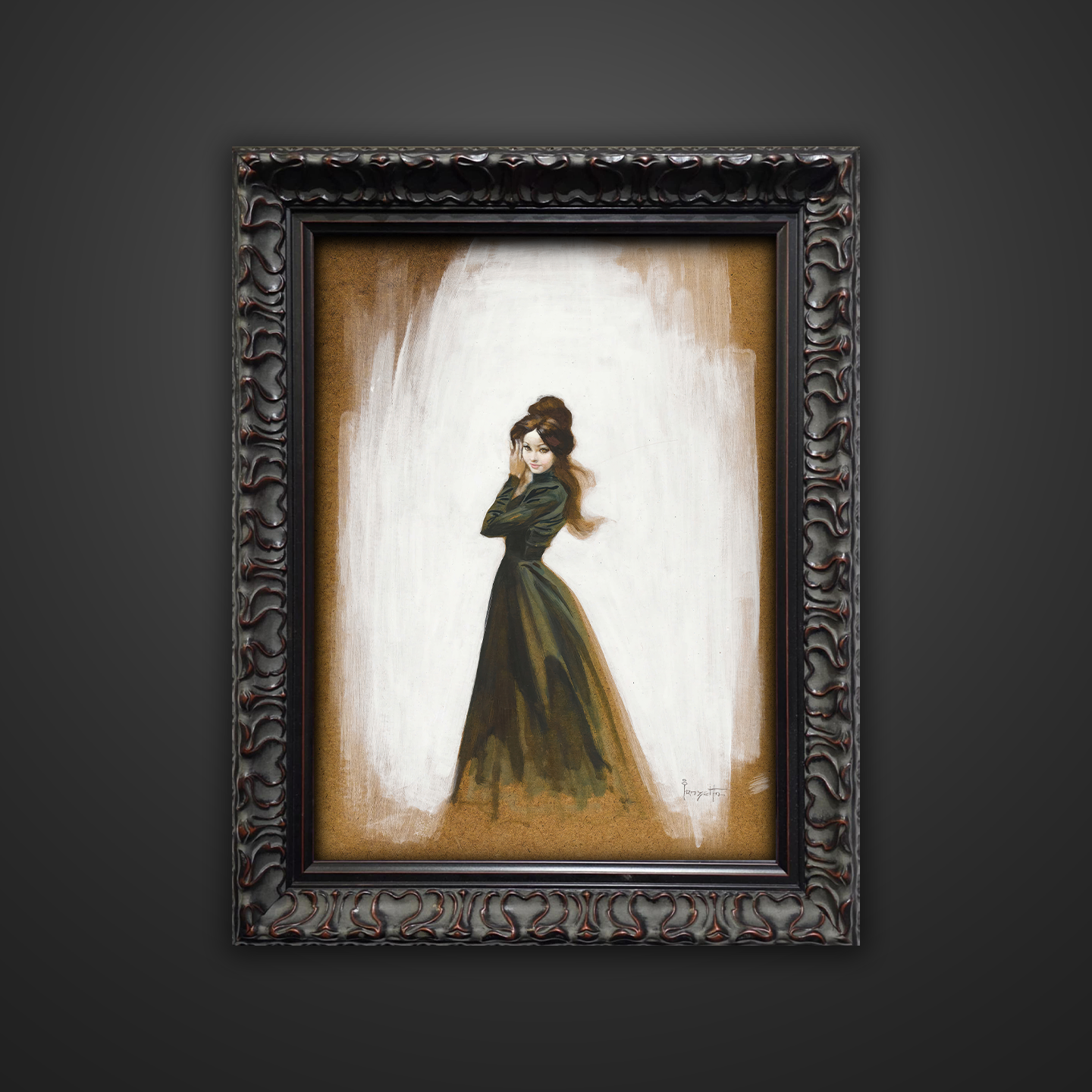 Frank Frazetta’s “Mina” artwork from the Frazetta Art Museum&