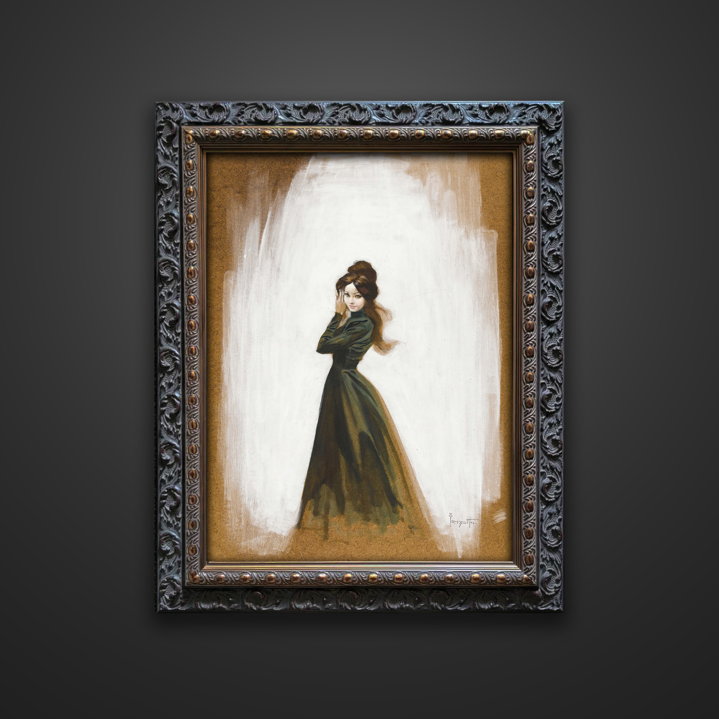 Frank Frazetta’s “Mina” artwork from the Frazetta Art Museum&