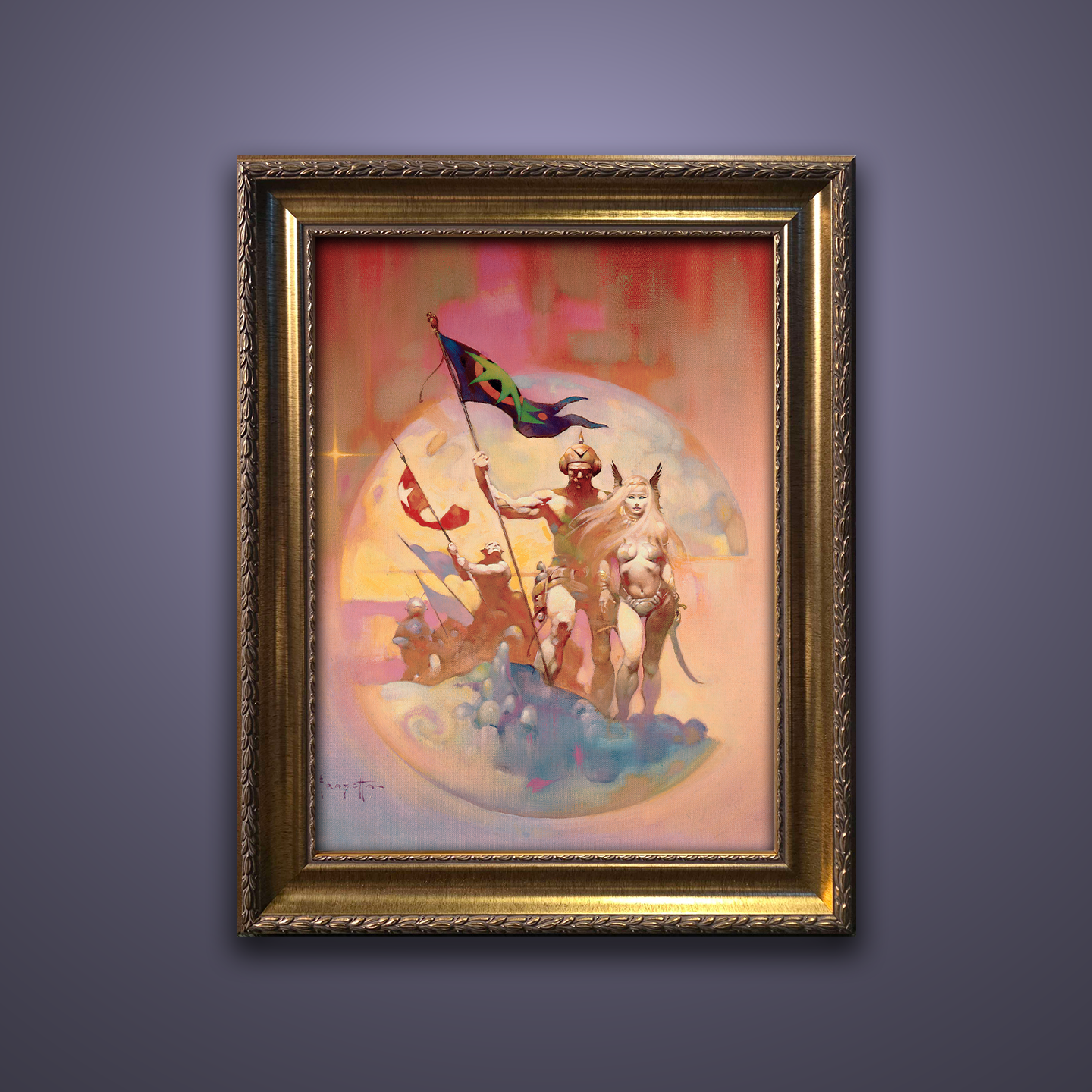 Frank Frazetta’s “New World” artwork from the Frazetta Art Museum&