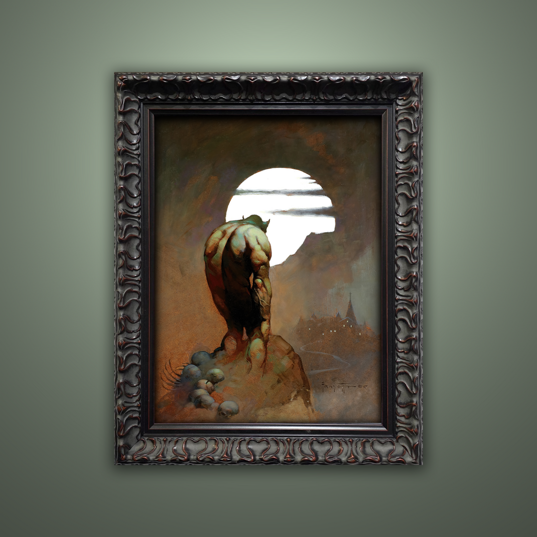 Frank Frazetta’s “New Stalker” artwork from the Frazetta Art Museum&