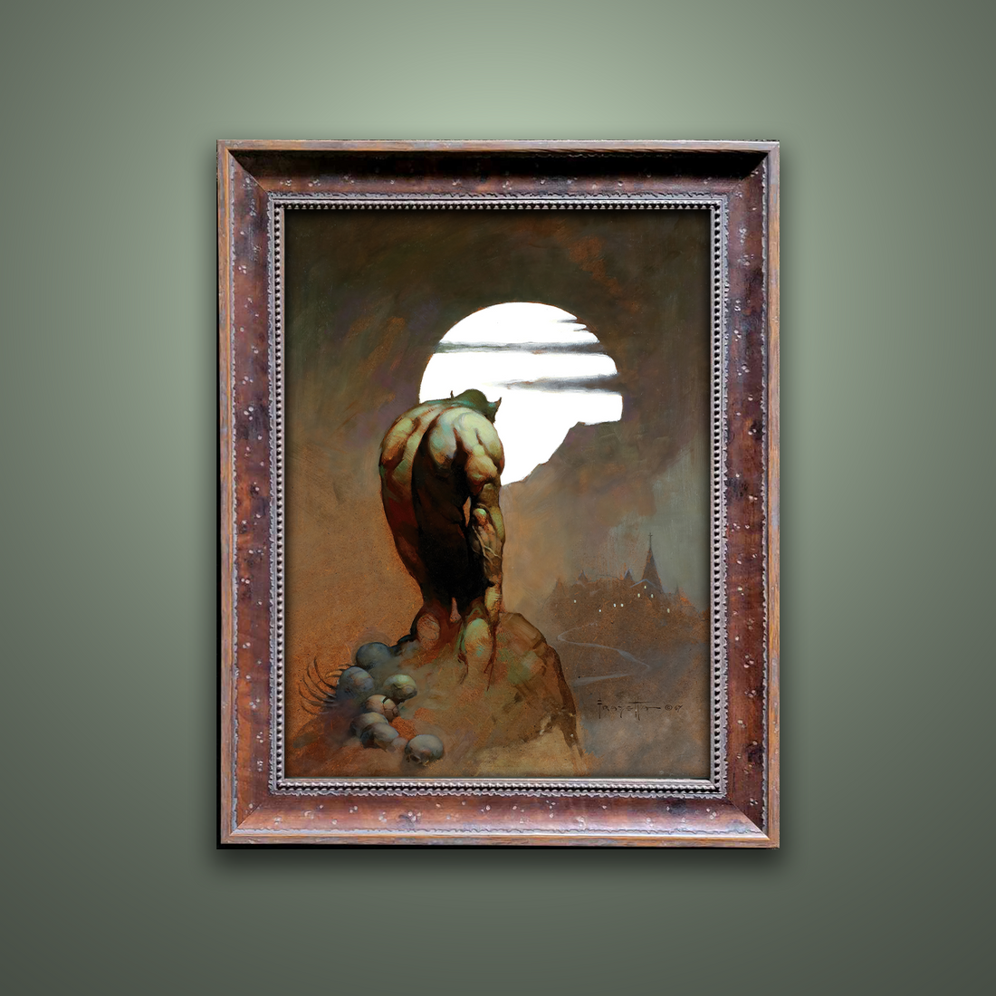 Frank Frazetta’s “New Stalker” artwork from the Frazetta Art Museum&