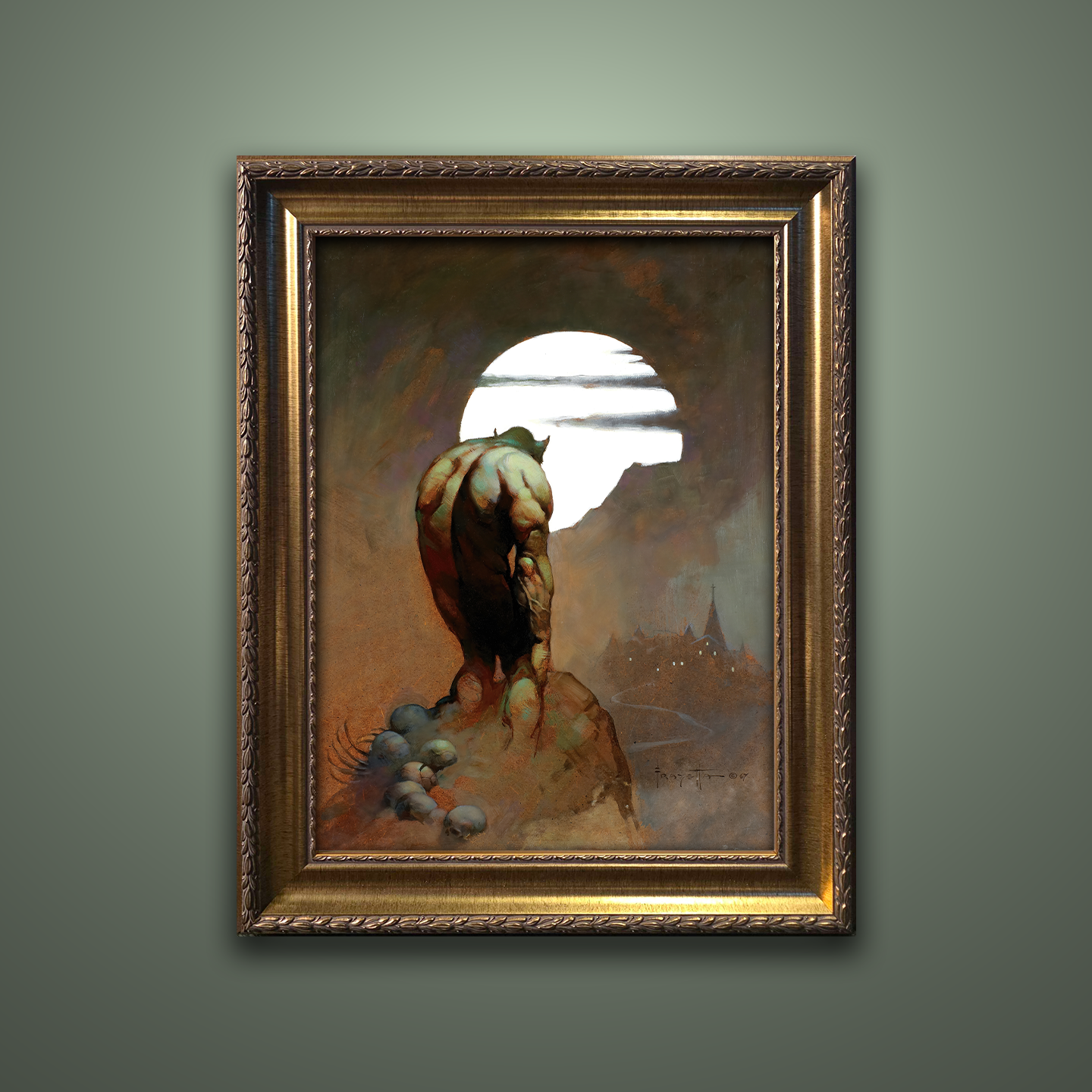 Frank Frazetta’s “New Stalker” artwork from the Frazetta Art Museum&