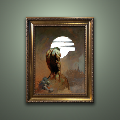Frank Frazetta’s “New Stalker” artwork from the Frazetta Art Museum&
