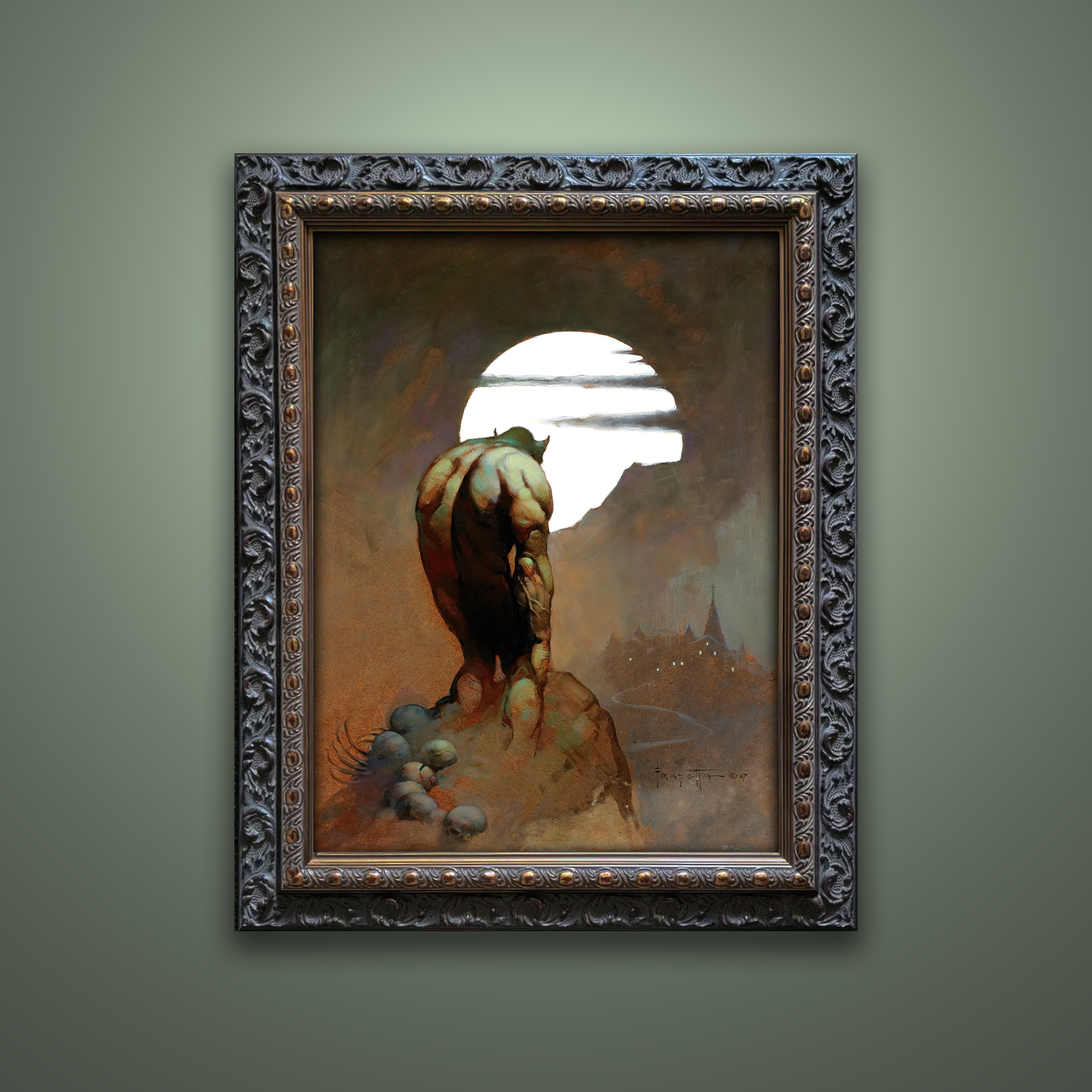 Frank Frazetta’s “New Stalker” artwork from the Frazetta Art Museum&