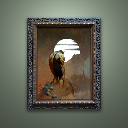 Frank Frazetta’s “New Stalker” artwork from the Frazetta Art Museum&