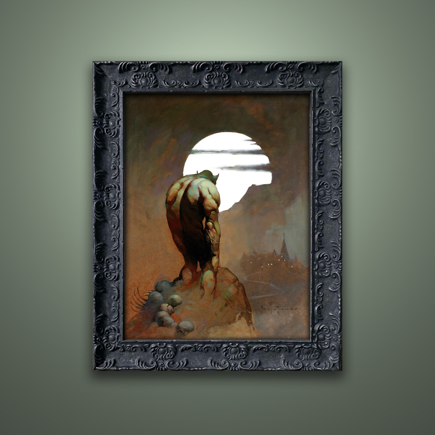 Frank Frazetta’s “New Stalker” artwork from the Frazetta Art Museum&