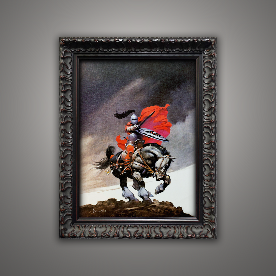 Frank Frazetta’s “Outlaw of Torn” artwork from the Frazetta Art Museum&