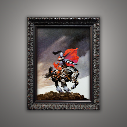 Frank Frazetta’s “Outlaw of Torn” artwork from the Frazetta Art Museum&