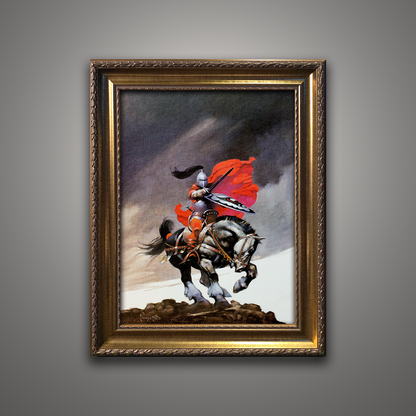 Frank Frazetta’s “Outlaw of Torn” artwork from the Frazetta Art Museum&