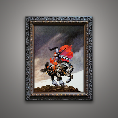 Frank Frazetta’s “Outlaw of Torn” artwork from the Frazetta Art Museum&
