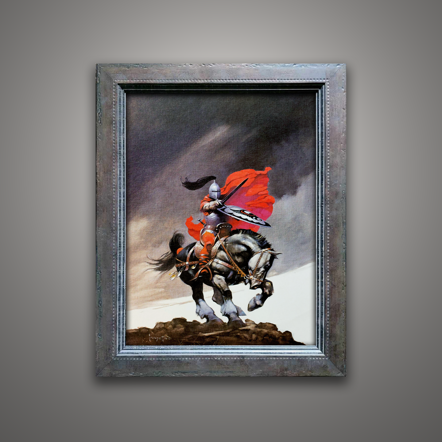 Frank Frazetta’s “Outlaw of Torn” artwork from the Frazetta Art Museum&
