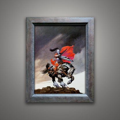 Frank Frazetta’s “Outlaw of Torn” artwork from the Frazetta Art Museum&
