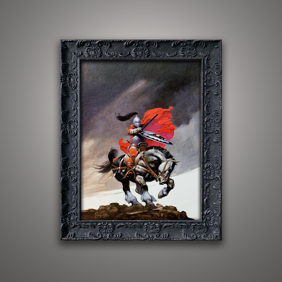 Frank Frazetta’s “Outlaw of Torn” artwork from the Frazetta Art Museum&