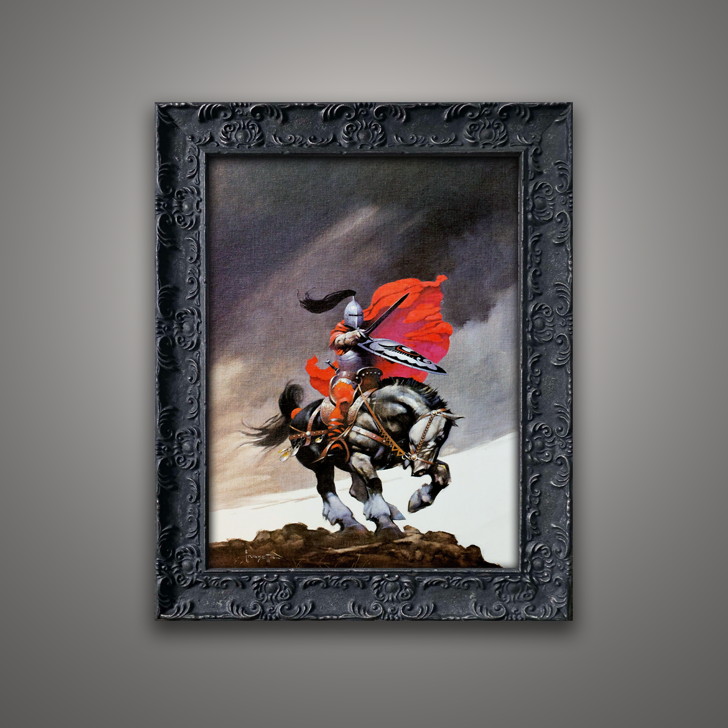 Frank Frazetta’s “Outlaw of Torn” artwork from the Frazetta Art Museum&