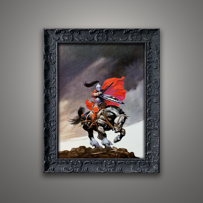 Frank Frazetta’s “Outlaw of Torn” artwork from the Frazetta Art Museum&