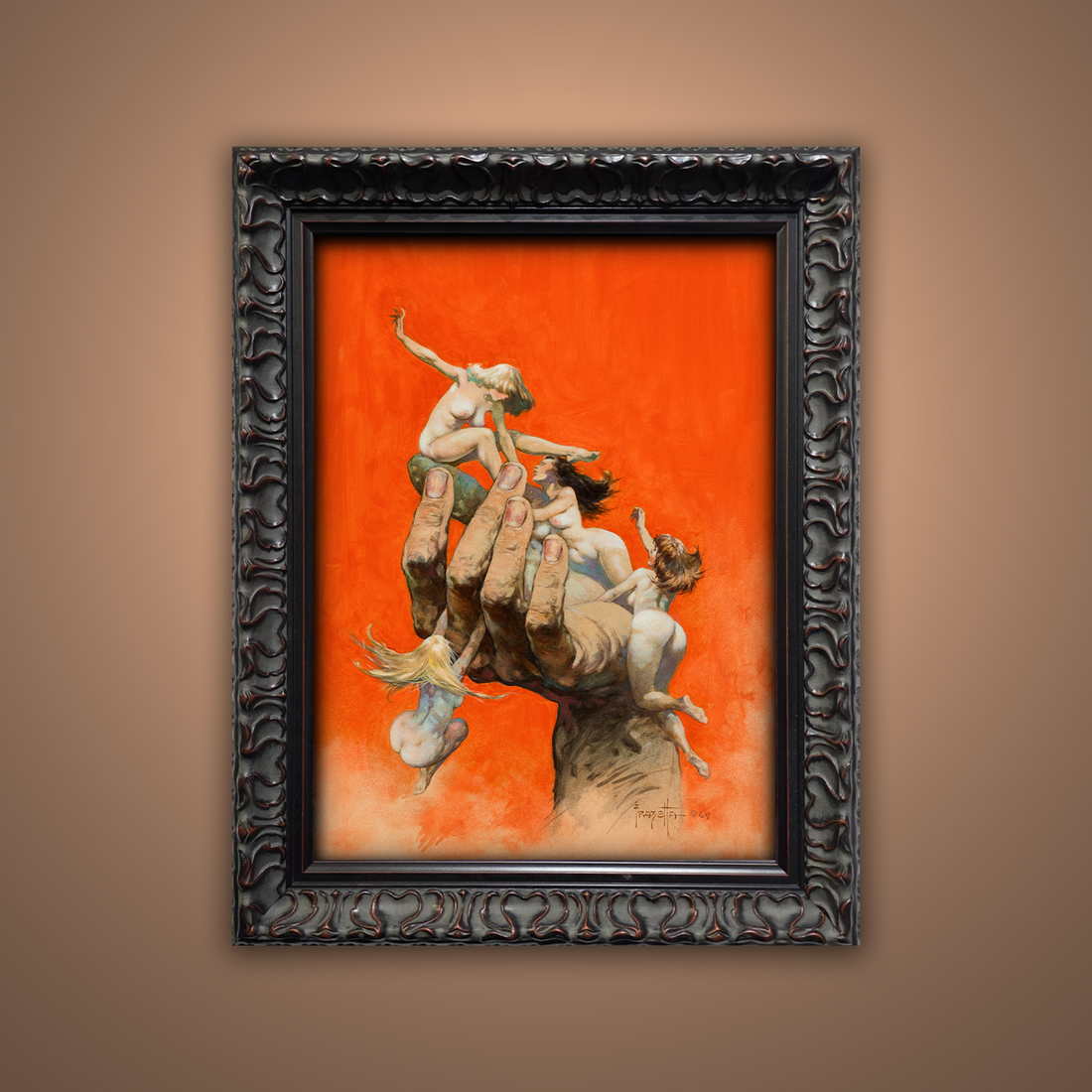 Frank Frazetta’s “Reassembled Man” artwork from the Frazetta Art Museum&