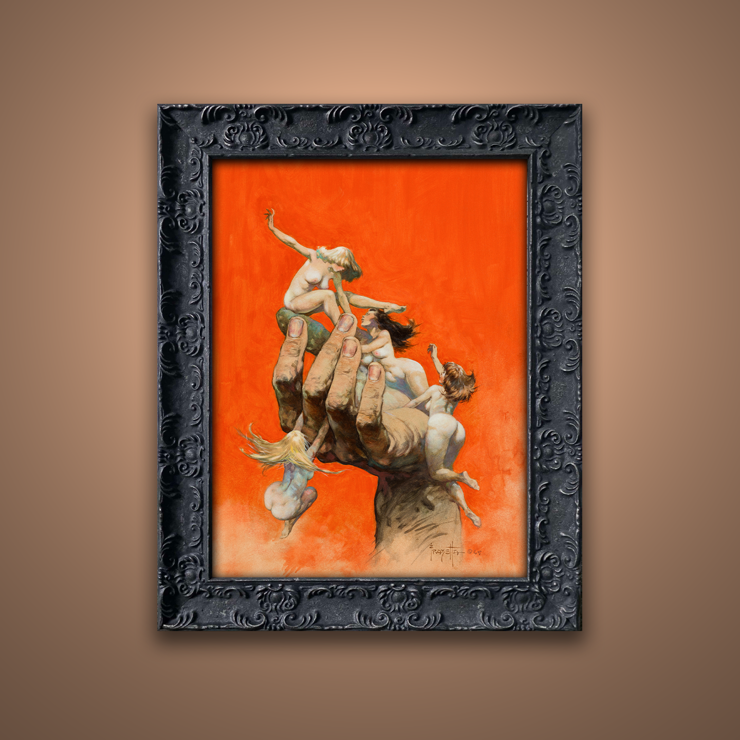 Frank Frazetta’s “Reassembled Man” artwork from the Frazetta Art Museum&