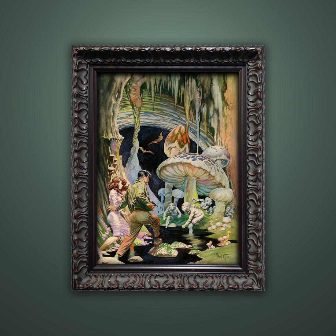 Frank Frazetta’s “Secret People” artwork from the Frazetta Art Museum&