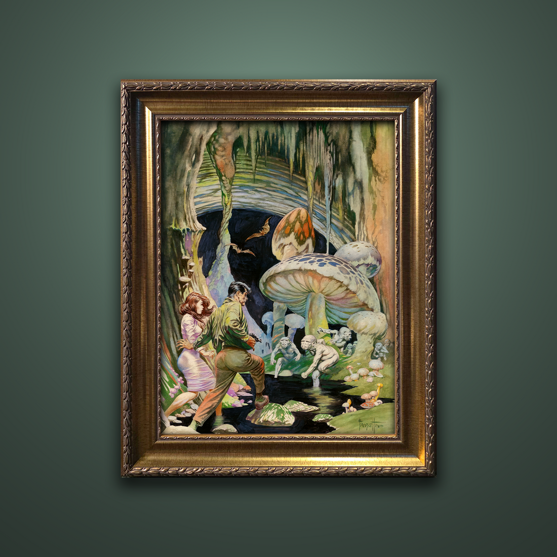 Frank Frazetta’s “Secret People” artwork from the Frazetta Art Museum&