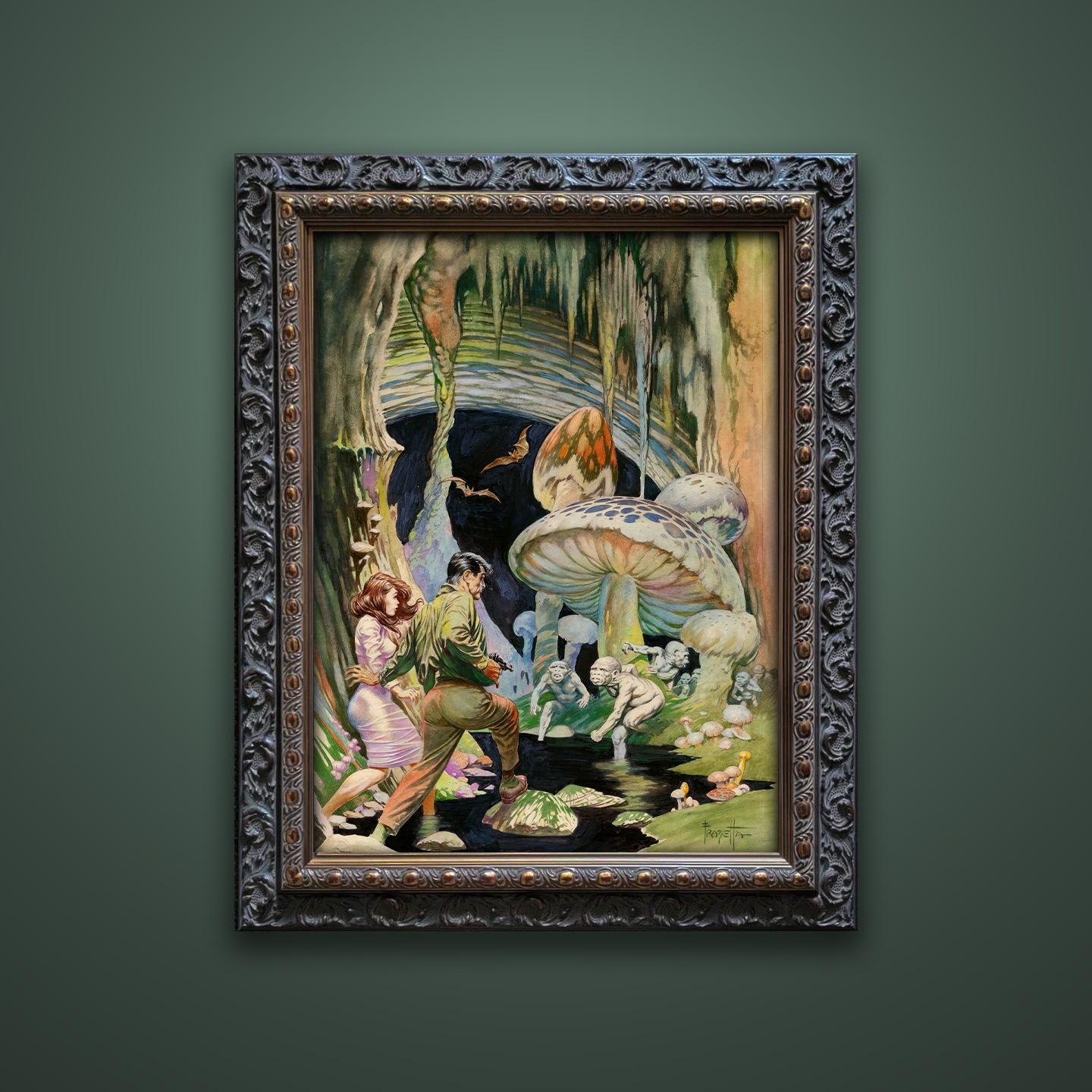 Frank Frazetta’s “Secret People” artwork from the Frazetta Art Museum&