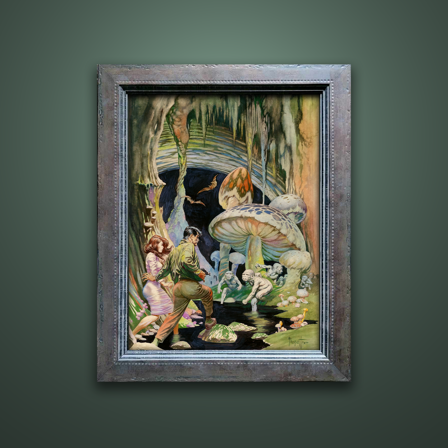 Frank Frazetta’s “Secret People” artwork from the Frazetta Art Museum&