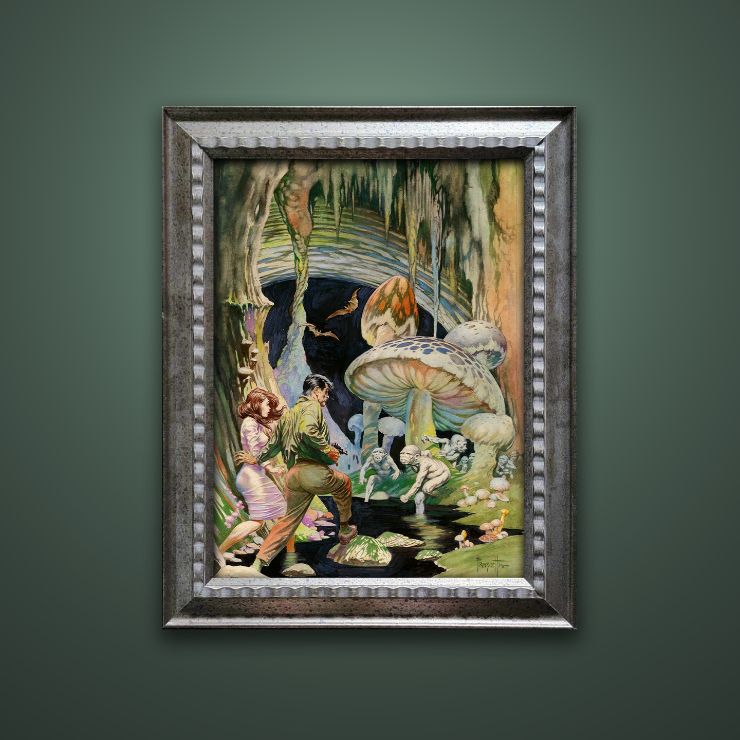 Frank Frazetta’s “Secret People” artwork from the Frazetta Art Museum&