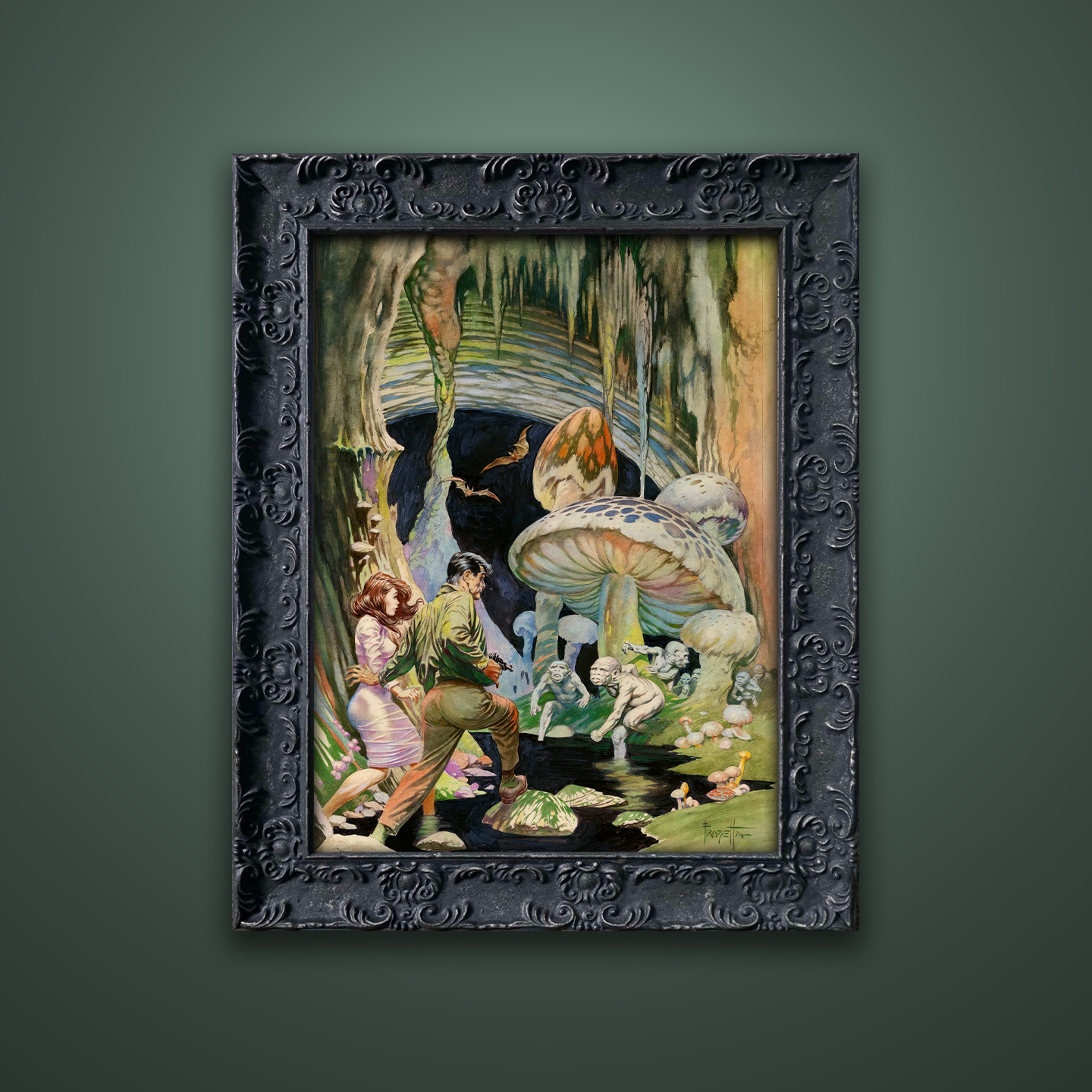 Frank Frazetta’s “Secret People” artwork from the Frazetta Art Museum&