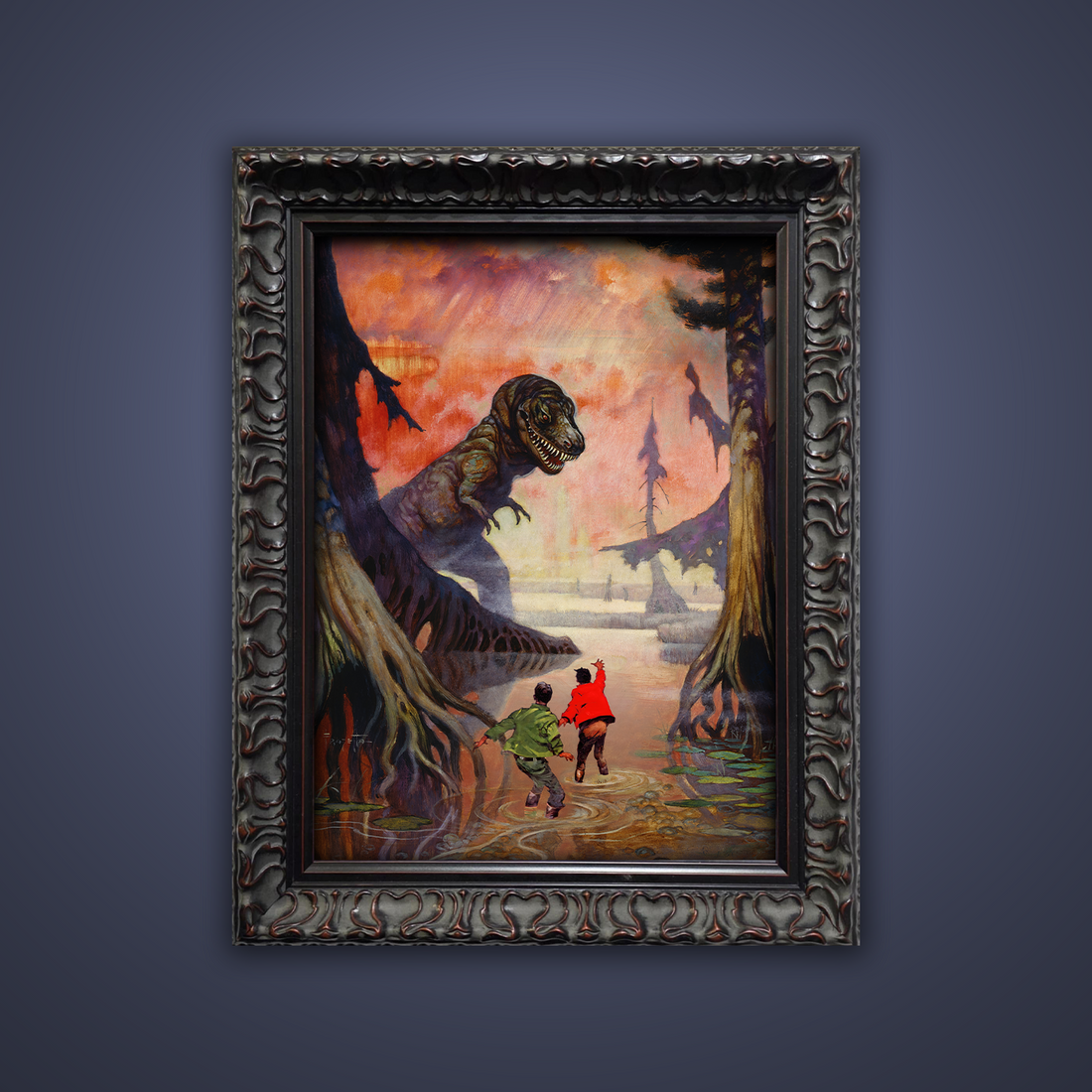 Frank Frazetta’s “Swamp God” artwork from the Frazetta Art Museum&