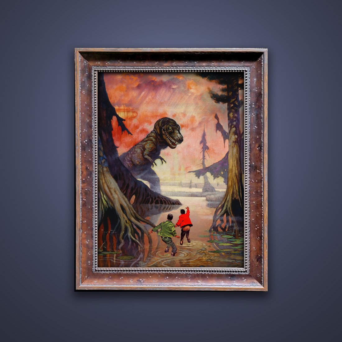 Frank Frazetta’s “Swamp God” artwork from the Frazetta Art Museum&