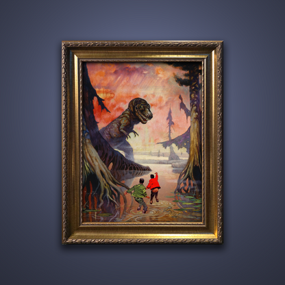 Frank Frazetta’s “Swamp God” artwork from the Frazetta Art Museum&